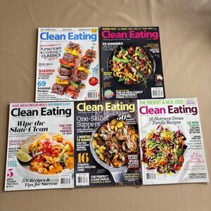 Clean Eating Magazines 5 Issues Eating Well Healthy Recipes Prevent & Heal